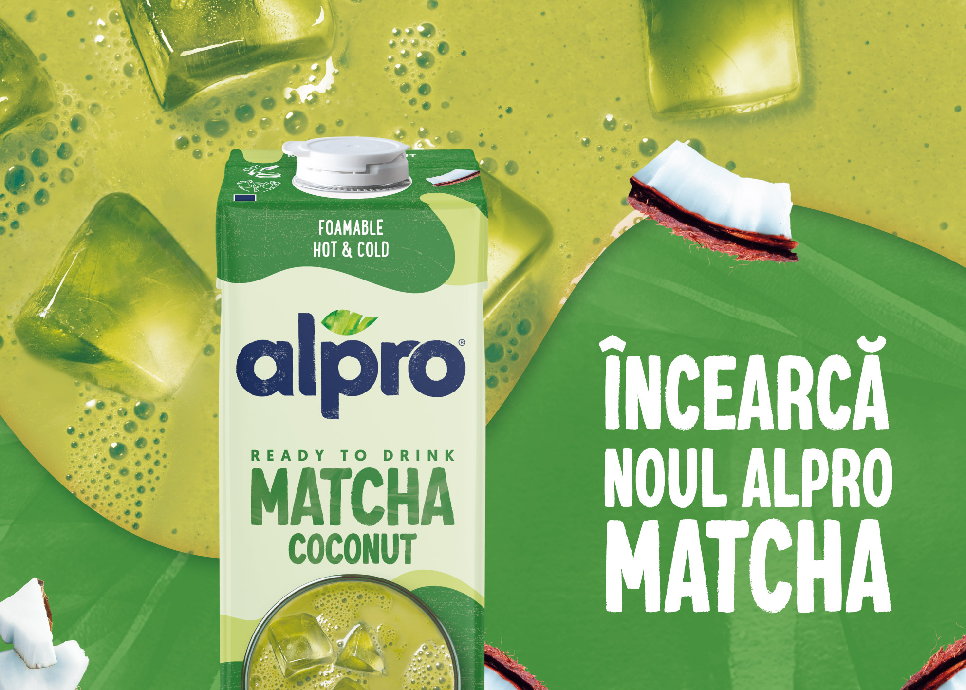Danone extinde gama Alpro cu Alpro Matcha Coconut, o băutură pe bază de plante gata de consum