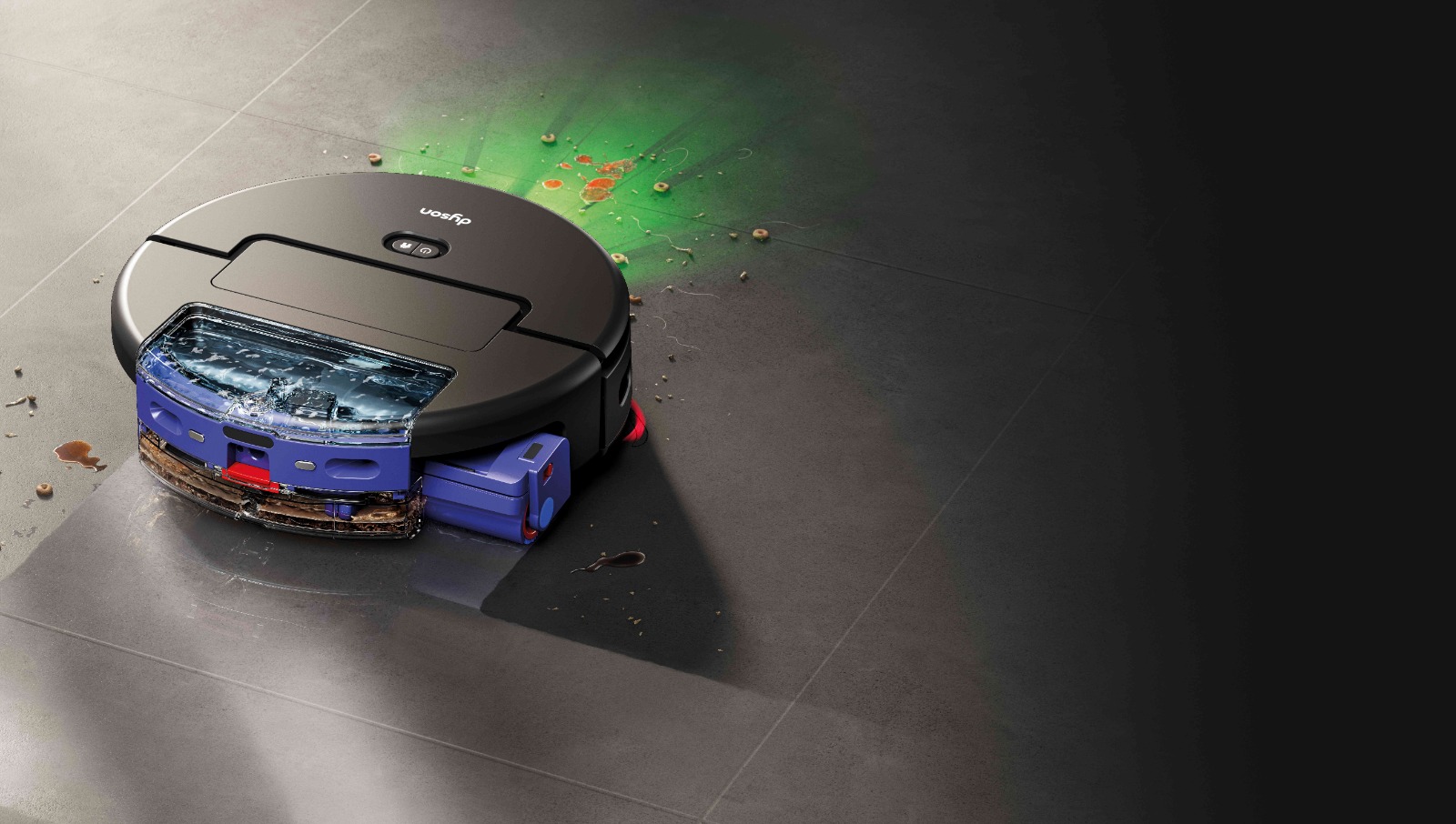 Dyson Spot+Scrub AI face curățenie când ești plecat