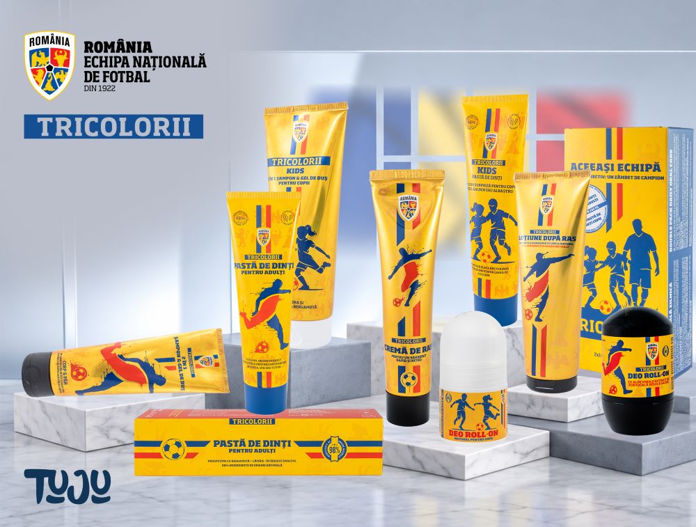 FRF și Tuju lansează TRICOLORII, prima colecție de îngrijire personală inspirată de Echipa Națională